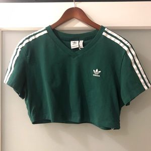 Emerald green Adidas crop top!